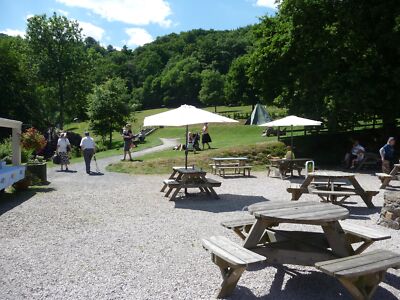 Photo 6x4 Canonteign Falls : Picnic Area Hennock An area to sit and eat a c2010