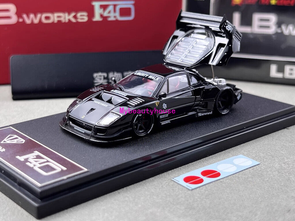 LBWK F40 イエロー Star Model 1/64 ダイキャスト STAR 1:64 LBWK F40 Opened Hood Diecast Car Model Collect