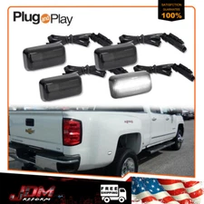 4PCS Dually Bed White LED Side Marker Lights Lamps For 2015-2023 Chevy Silverado