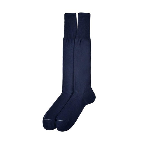 calze uomo lunghe filoscozia GALLO maglia rasata nero blu grigio rimaglio a mano - Foto 4 di 6
