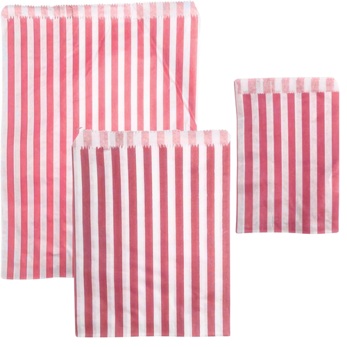 Candy Bags Striped Sweet Paper Bag for Christmas Chocolate Treat - All Sizes - Picture 2 of 14