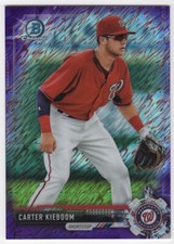 CARTER KIEBOOM 2017 Bowman Chrome PURPLE SHIMMER REFRACTOR #BCP239