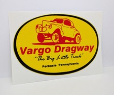 Vargo Dragway Vintage Style Decal Vinyl Car Sticker Racing Hot Rod Rat Rod Vargo Dragway Vintage Style Decal Vinyl Car Sticker Racing Hot Rod Rat Rod