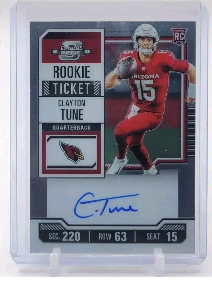 CLAYTON TUNE 2023 CONTENDERS OPTIC ROOKIE TICKET AUTOGRAPH RC AUTO SIGNED