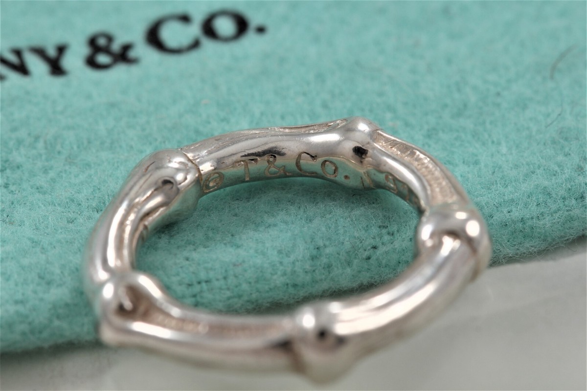 Tiffany & Co. Nature Silver Bamboo Ring | eBay