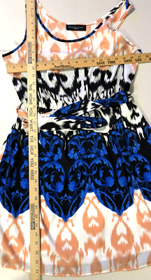 Peach Love Cream California Women 's Spring Summer Dress Pink Blue Size  Large | eBay