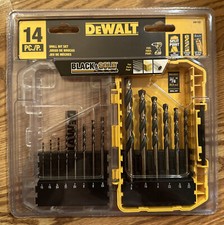 ¡Nuevo! Juego de brocas Dewalt juego de 14 piezas con brocas de estuche tamaños 1/16 - 3/8 pulgadas DW1162
