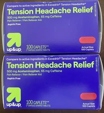 Tension Headache Relief **Excedrin Compare 200 Caplets (2x100)