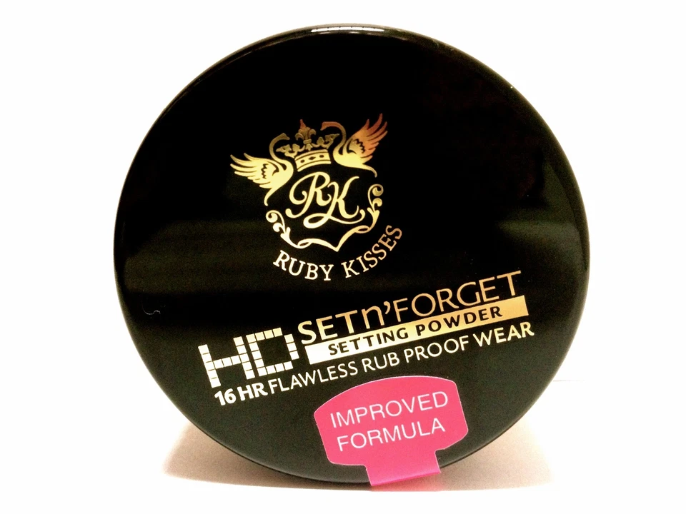 RUBY KISSES HD SET N' FORGET SETTING POWDER 16HR FLAWLESS RUB PROOF WEAR 12g  - Image 2 of 2