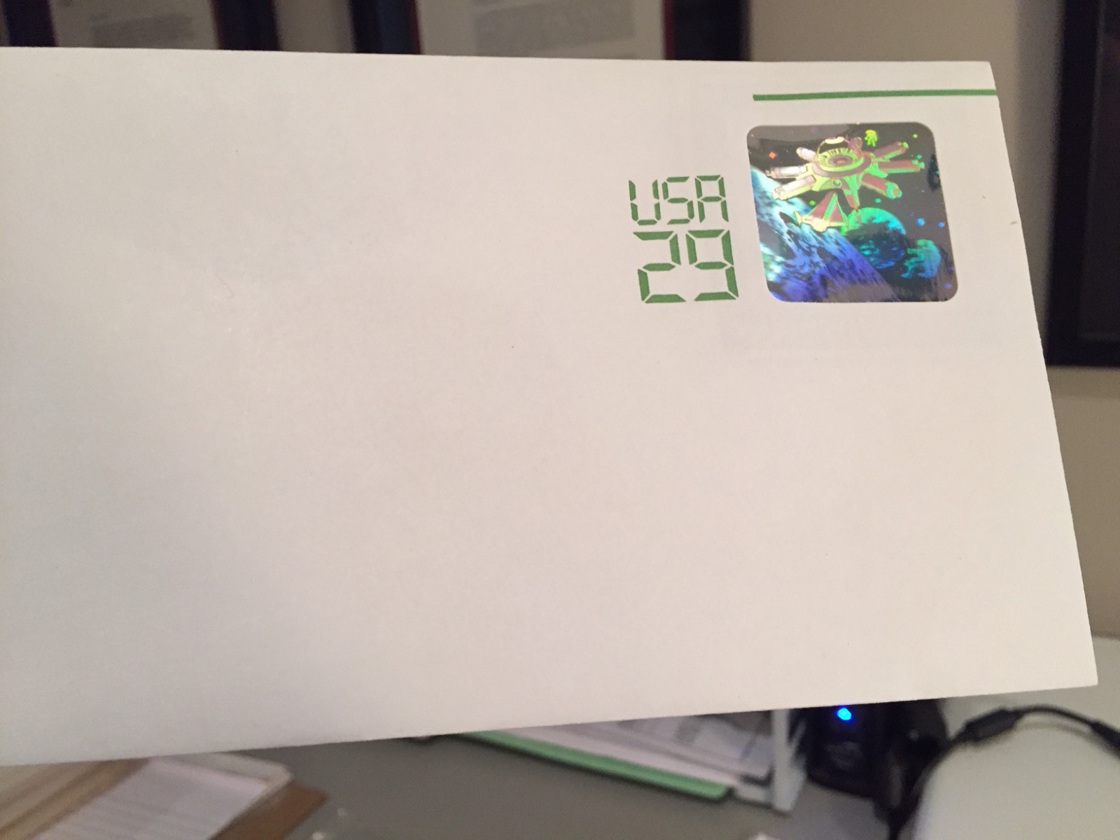 29 Cent USA SPACE STATION HOLOGRAM STAMP ENVELOPE Pack of 18.. SciFi Shuttle eBay