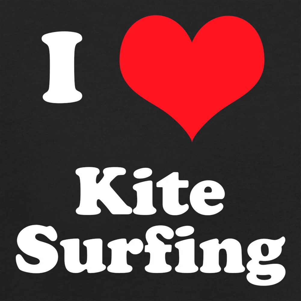 I Love Kite Surfing Womens T Shirt Kitesurf Kite Surfer Kiteboarding