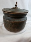 Attractive antique 19th C. covered pot, heavily patinated — photo 1