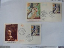  2 enveloppe 1er jour 1963 ( les maries de la tour EIFFEL ) (t 1398 )