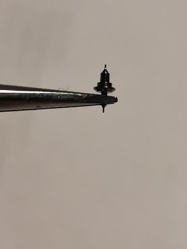 Piece Horlogerie 1 Axe De Balancier Pour Montre Moeris 19 H Incabloc