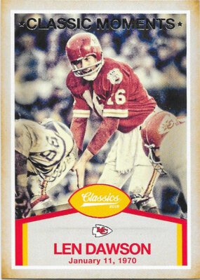 2016 Classics Football Classic Moments Inserts (plus Parallels) - Pick Your Card
