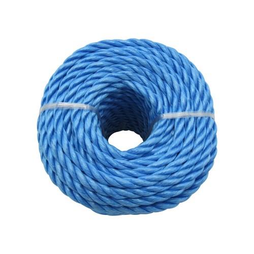 Cuerda de polipropileno 6 mm x 30M azul (3 hebras barco bobina de anclaje acoplamiento para yate) - Imagen 3 de 7