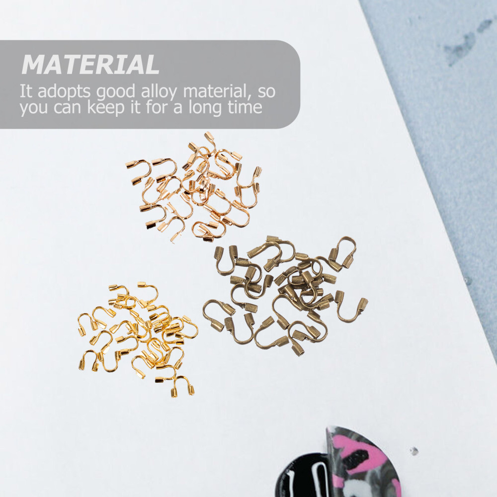 Wire Guards 600pcs UShaped Cable Protectors for DIY Jewelry MakingLH