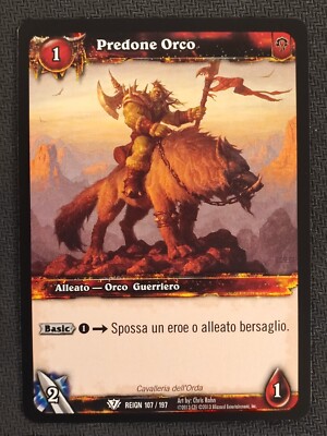 World of Warcraft - Reign of Fire: Time Walkers - Predone Orco - 107/197 ITA