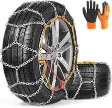 Heavy-duty Snow Chains For Trucks Suvs - Anti-slip Tire Chains Set Of 2
