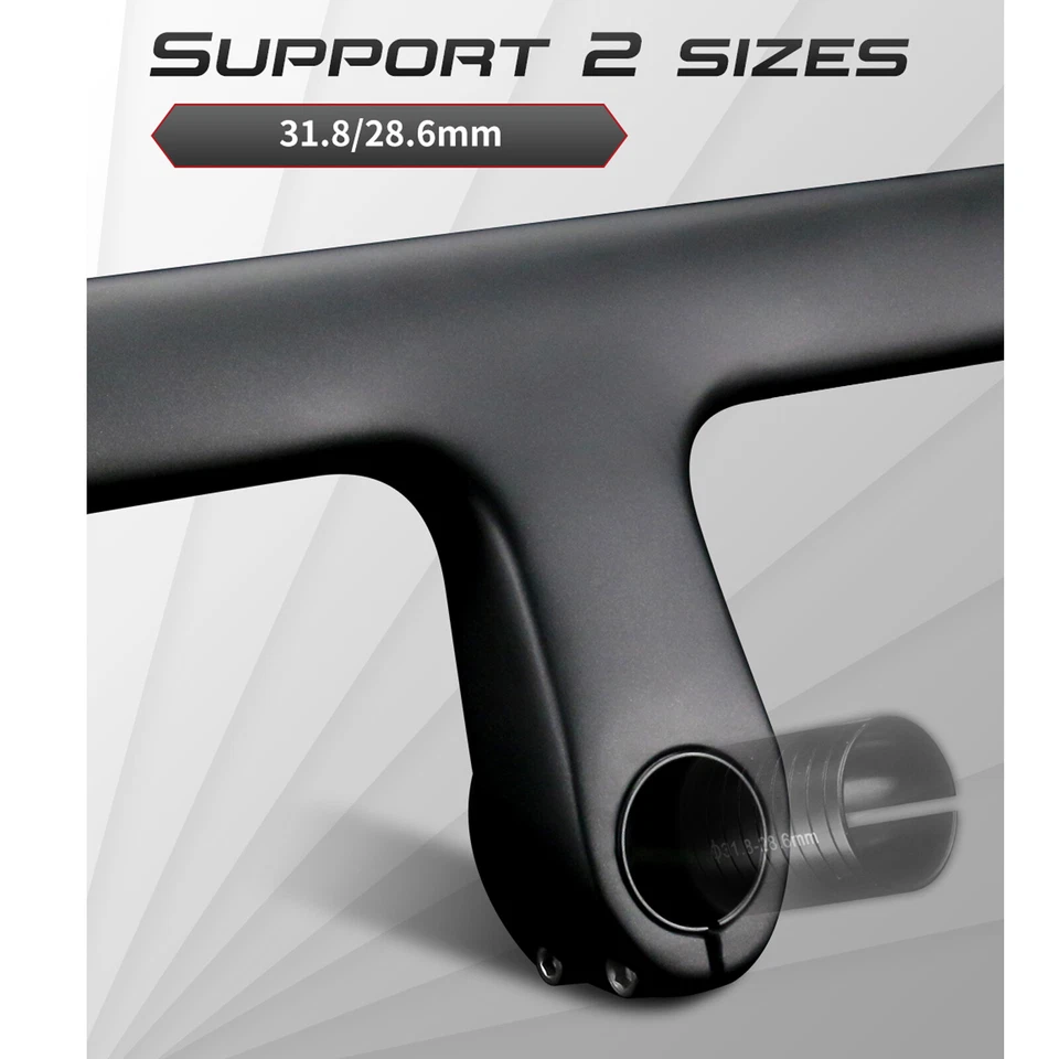 integrated handlebar road bike integrated drop handlebar with stem 28.6/31.8mm - Image 3 of 4