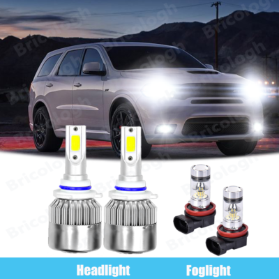 FOR 2014-2020 KIA Soul -4X LED Headlight Hi/Lo Fog Light Bulbs Combo - Foto 11