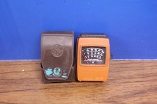 Vintage GE Type 214 Light Meter and Case FOOTCANDLES Color
