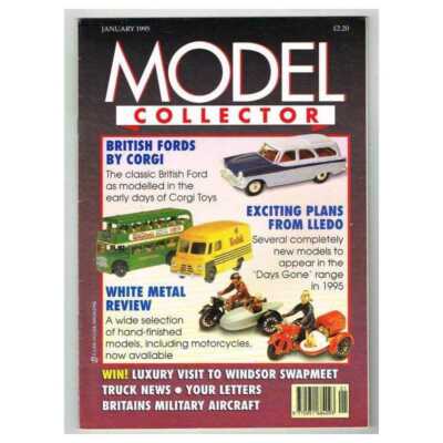 Model Collector Magazine January 1995 mbox3488/g British Fords by Corgi