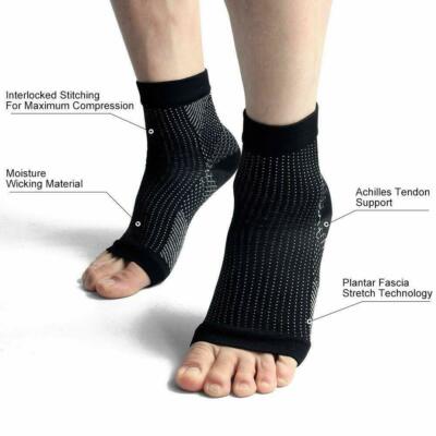 Plantar Fasciitis Compression Open Toe Socks Ankle Foot Sleeve