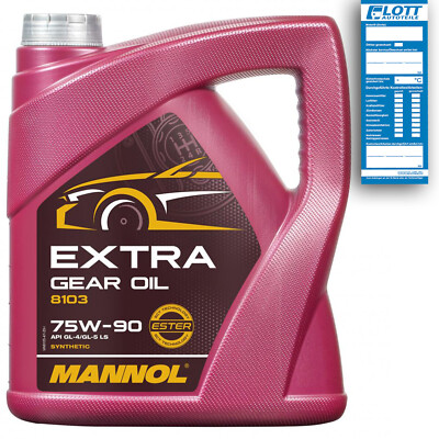 4L Mannol MN8103-4 Extra Getriebeöl Schaltgetriebeöl 75W-90 API GL4 GL5 LS