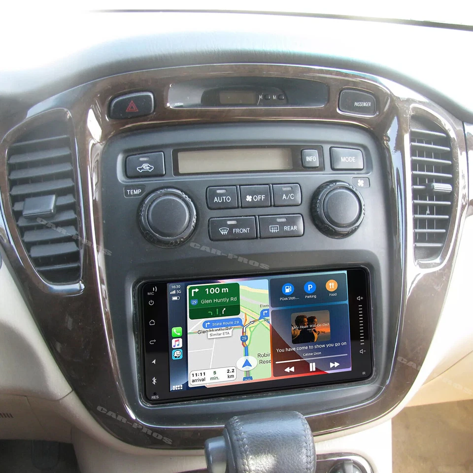 Radio de coche GPS WIFI para Toyota Highlander 2001-2007 7" Apple CarPlay Android 13 Foto 3 de 4