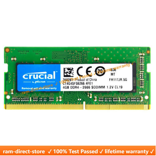 Crucial ノートPC用メモリ 4GB DDR4 2666 SODIMM CRUCIAL DDR4 4GB 2666 MHz PC4-21300 Laptop SODIMM Notebook Memory