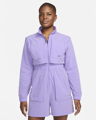 Nike Dri-FIT City Ready Bliss Women's Training Jumpsuit Sz S Space