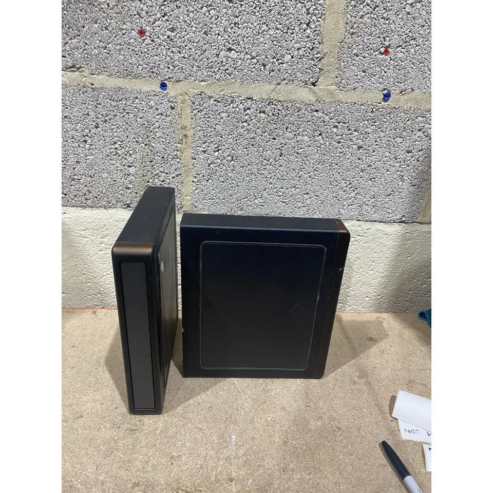 Pair Hitachi Side Speakers Black 4-Ohms Headphone Jack for AX-M133 Stereo System - Image 3 of 4