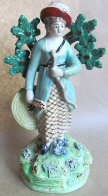 John Walton Staffordshire Lady Bogenschütze Figur um 1810 (10769)