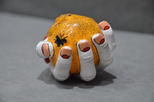 Beavertown Bloody'Ell Orange Skull & Zombie Hand IPA Beer Pump Tap Handle NEW - Picture 7 of 8