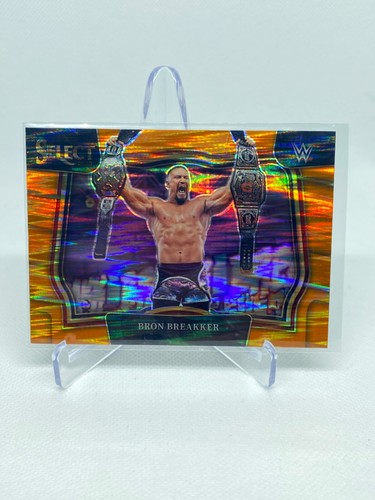 2023 Panini Select WWE Orange Flash Ringside Prizm #246 Bron Breakker SP