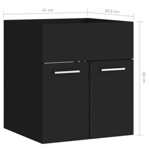 Bathroom Sink Cabinet Vanity Unit Storage Under Sink Cupboard Furniture Vidaxl - Picture 15 of 36