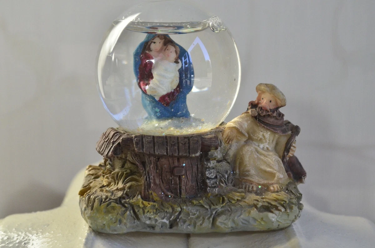Palla Di Neve Romantica Con Carillon, Passeggiata Invernale, Base Argentata, Diametro 10 Cm, Regalo Natalizio