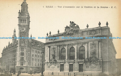 R614366 1 Lille Vue densemble sur le Theatre et la Bourse E C E Cailteux