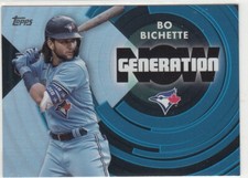 2022 Topps Series 1 - Generation Now Bo Bichette #GN-29