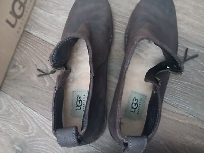 UGG Clementine Side Zip Brown Leather Ankle Chukka Boots - 8 UGG | Shoes | Ugg Clementine Side Zip Ankle Boots Brown  main image 3