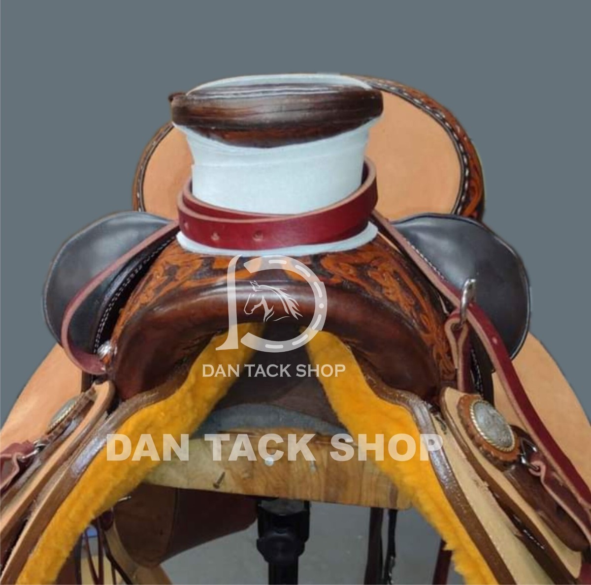 Sella Da Lavoro Western In Pelle Wade Tree - Per Ranch E Rodeo, Misure 35.6-45.7 Cm - Foto 7