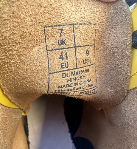 Dr. Martens Rare Yellow Hincky Wink Boots Women’s US Size 9 - Picture 9 of 12