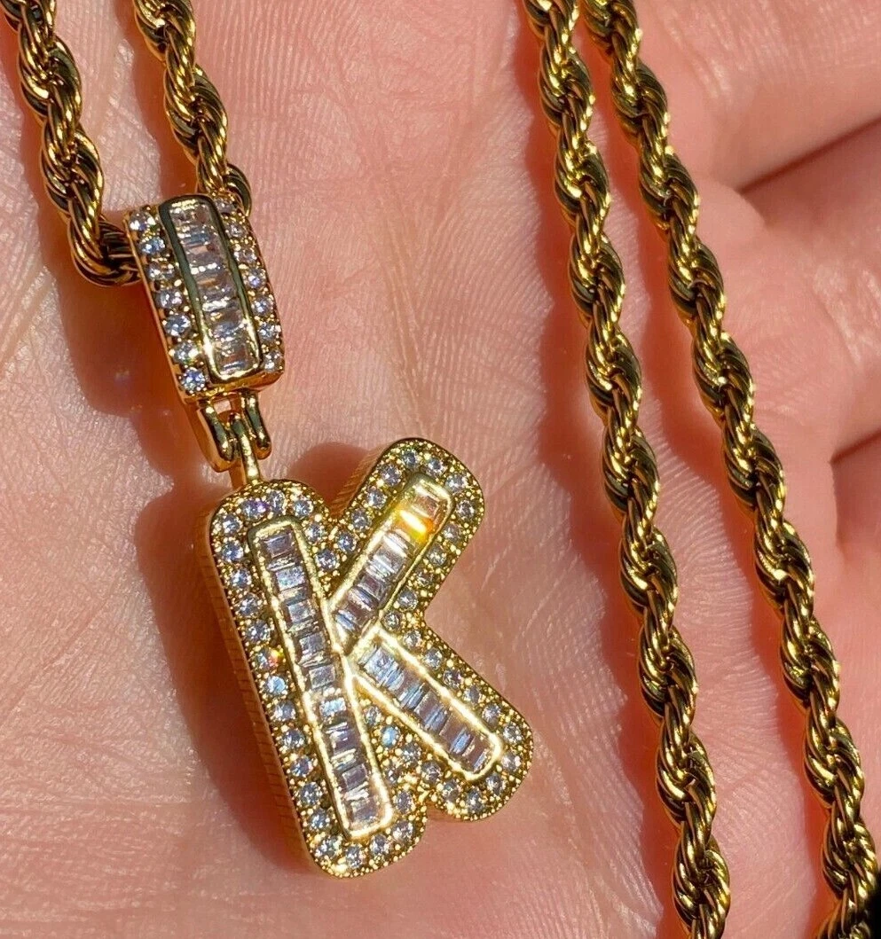 Gold k 2024 necklace charm