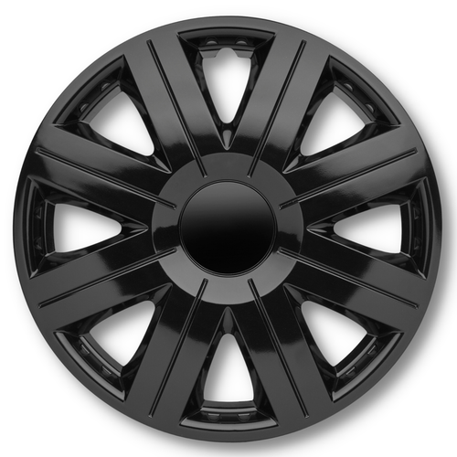 Enjoliveurs ABS Noir Enjoliveurs Roue 16 Pouces Universels Ausla - 4 Pièces Noires Clipables Pour Voitures Et SUV Enjoliveur SUV Camion