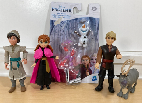 Disney Frozen II Figuren Konvolut Anna Kristoff Sven Olaf Ryder Gale 4" Puppen 6 Teile