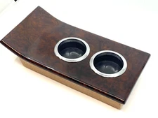 Center Console Cup Holder For Mercedes-Benz W126 SE SEL SEC Burl Wood Walnut