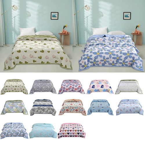 Summer Blanket Soft Skin Friendly Printed Washed Cotton Bed Blanket in 4 Sizes