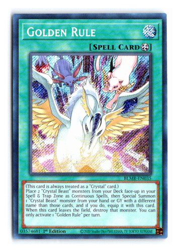 Regla de Oro - BLMR-EN035 - Secreto Raro - 1a Edición Yugioh - Imagen 2 de 2