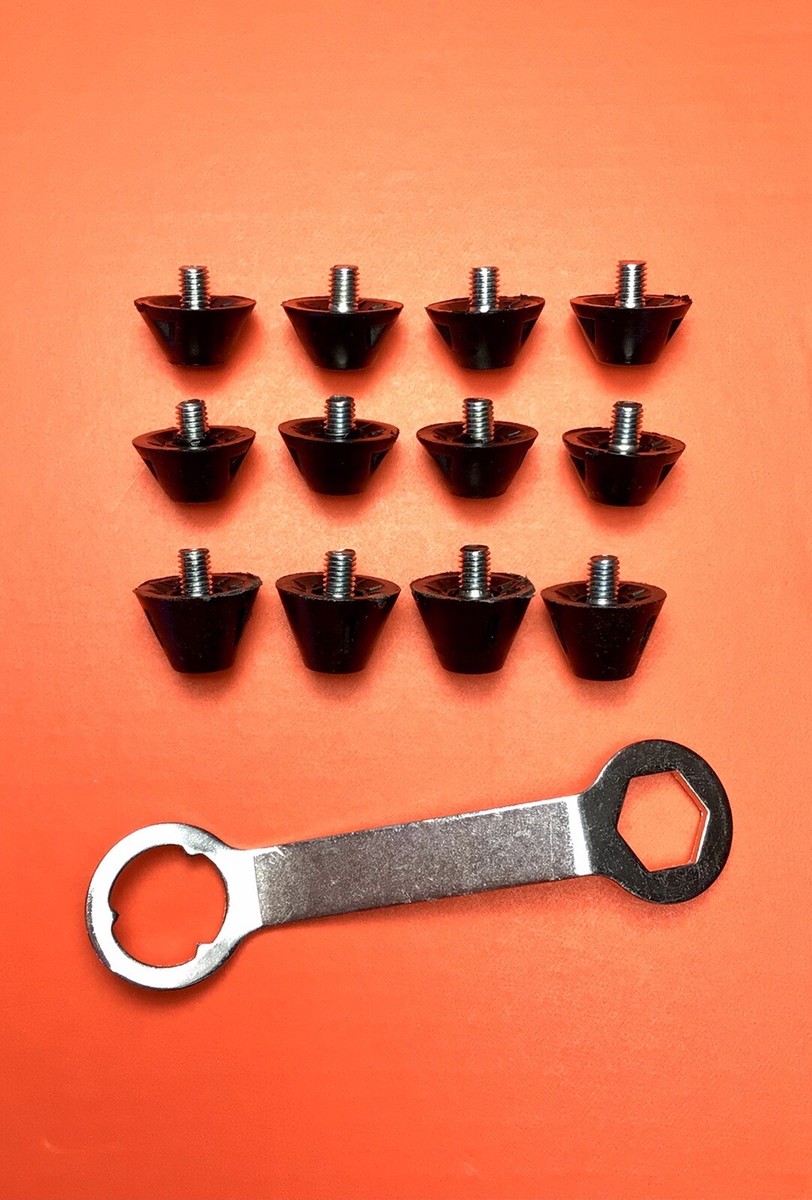 Set 10/13mm Soccer Turf/AG/FG Plastic Replacement Studs fit SG